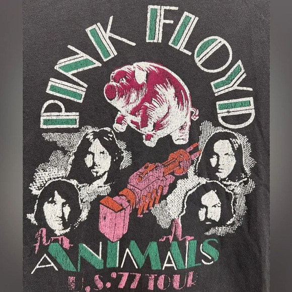 John Varvatos Pink Floyd The Animals 1977 Tour Gray 100% Cotton T-Shirt‎ Small - Picture 3 of 4